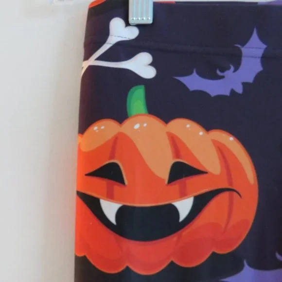 FIERCEPULSE Halloween Witch Leggings Pumpkin Goth Punk Alt Cosplay - Size S - Picture 4 of 14
